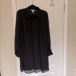 Nine West Gauzy Shirtdress